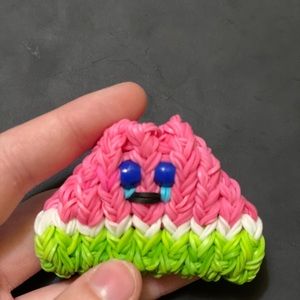 Rainbow Loom Charm: Watermelon Slice